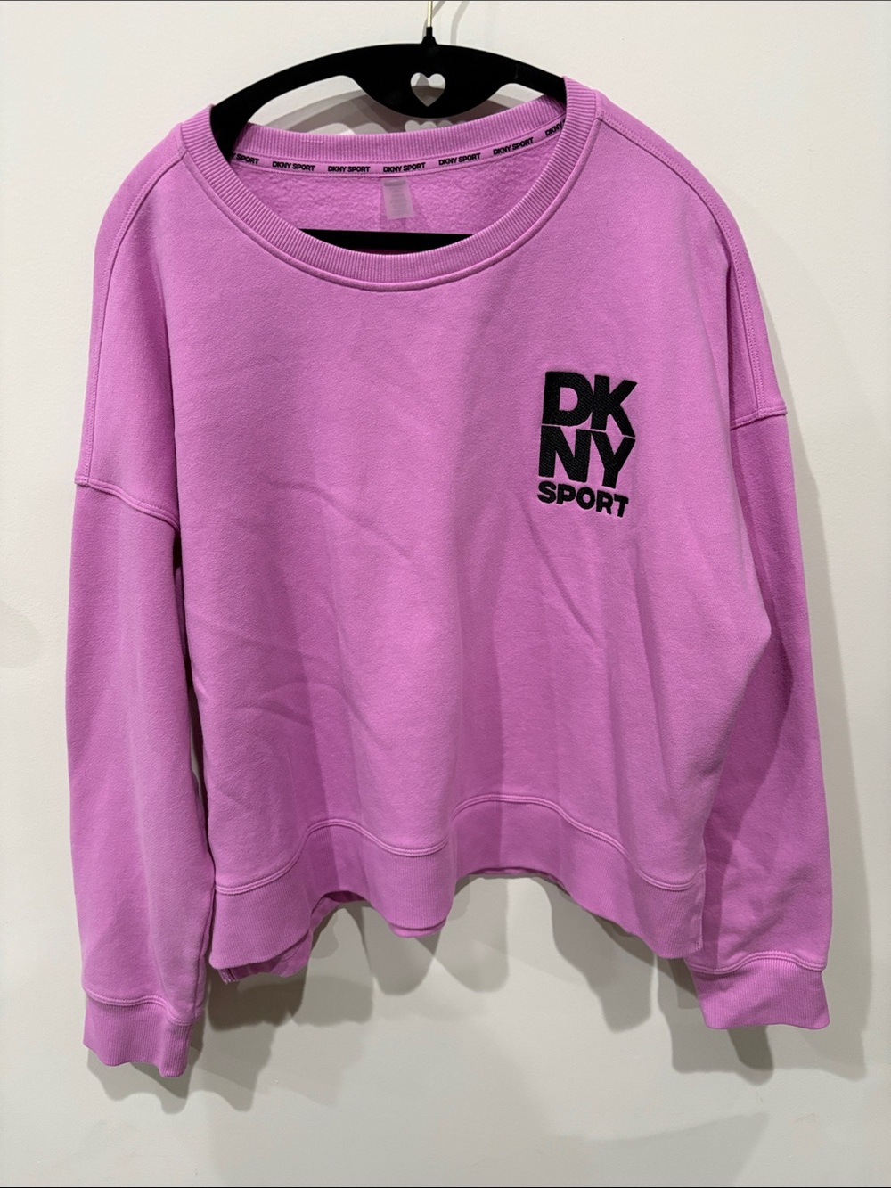 DKNY Sport Crewneck Pullover Sweatshirt Lavender XL